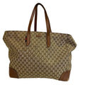 Gucci Brown Canvas Tote Bag (Pre-Owned)