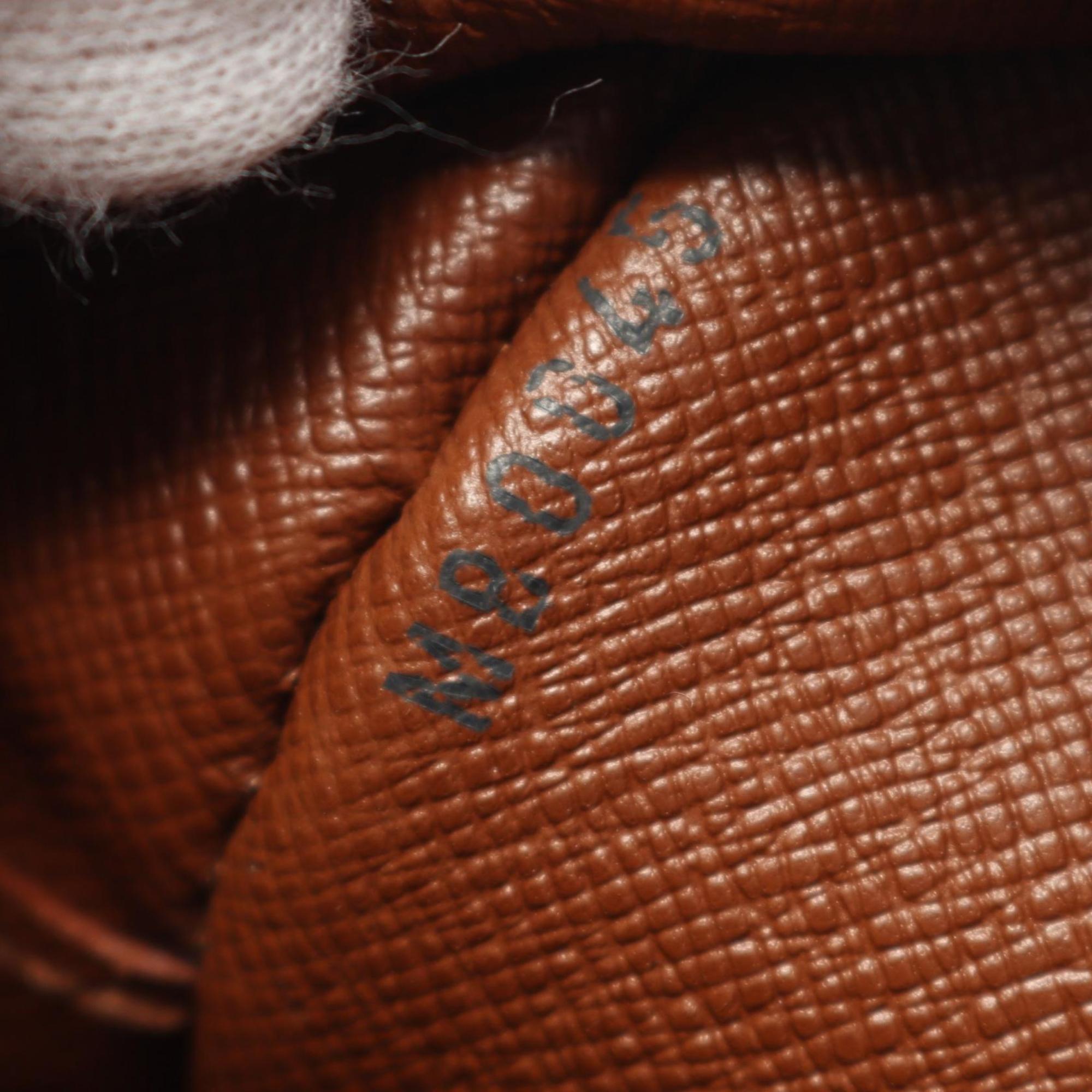 Louis Vuitton Brown Coated Canvas Shoulder Bag