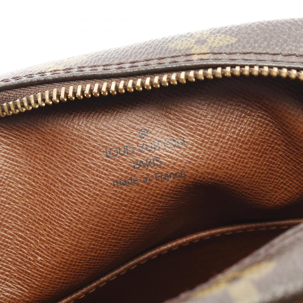 Louis Vuitton Brown Pvc Monogram Coated Canvas Leather Shoulder Bag