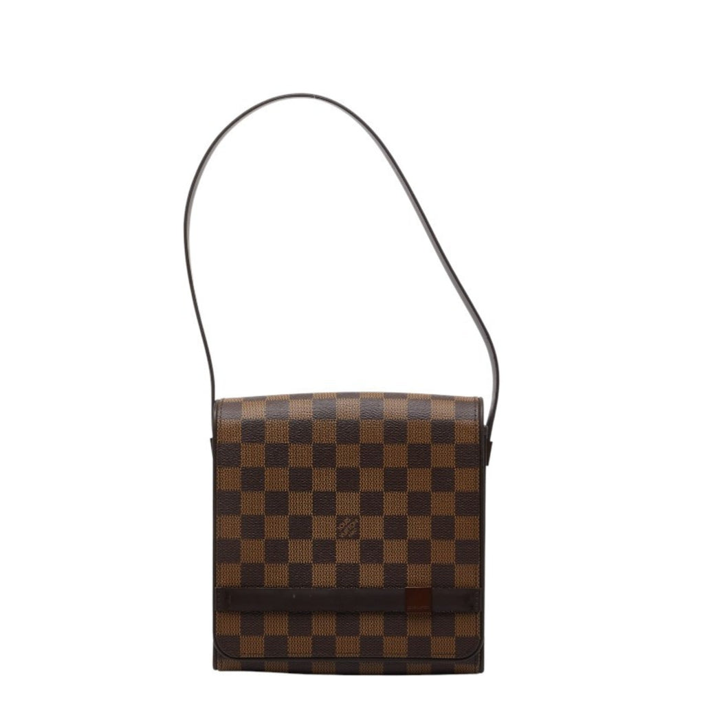 Louis Vuitton Brown Pvc Leather Shoulder Bag