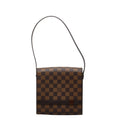 Louis Vuitton Brown Pvc Leather Shoulder Bag
