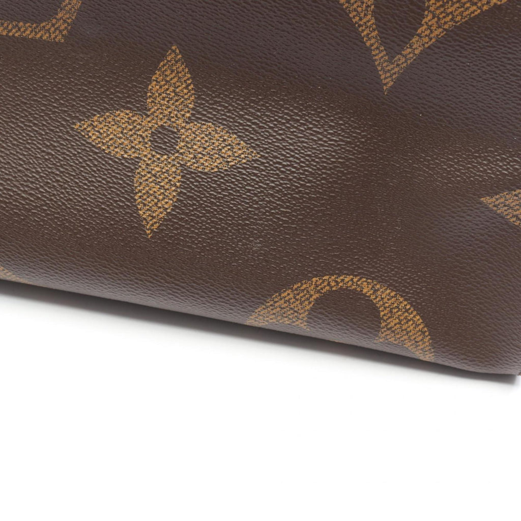 Louis Vuitton Beige Brown Coated Canvas Tote Bag