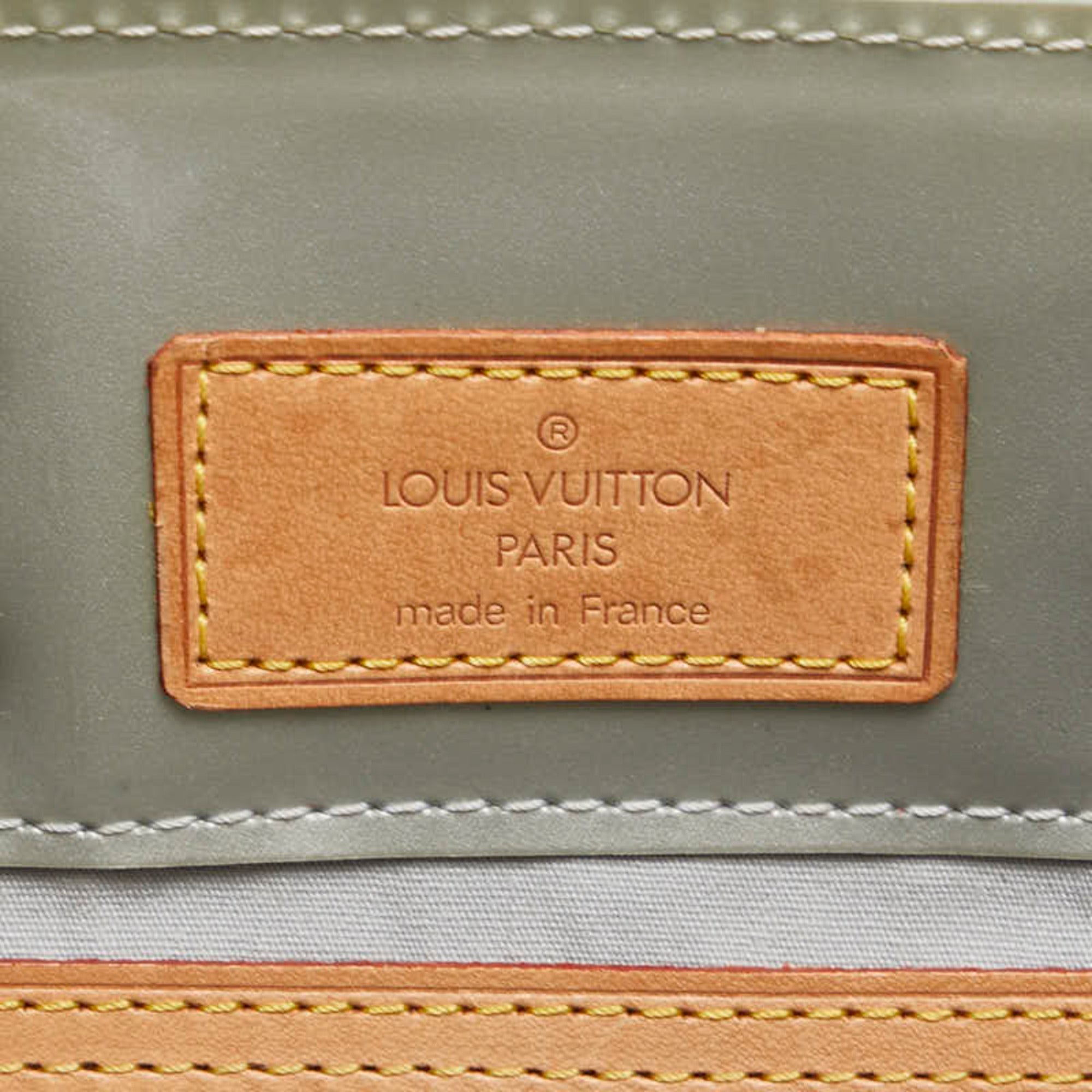 Louis Vuitton Monogram Vernis Gris Patent Leather Handbag