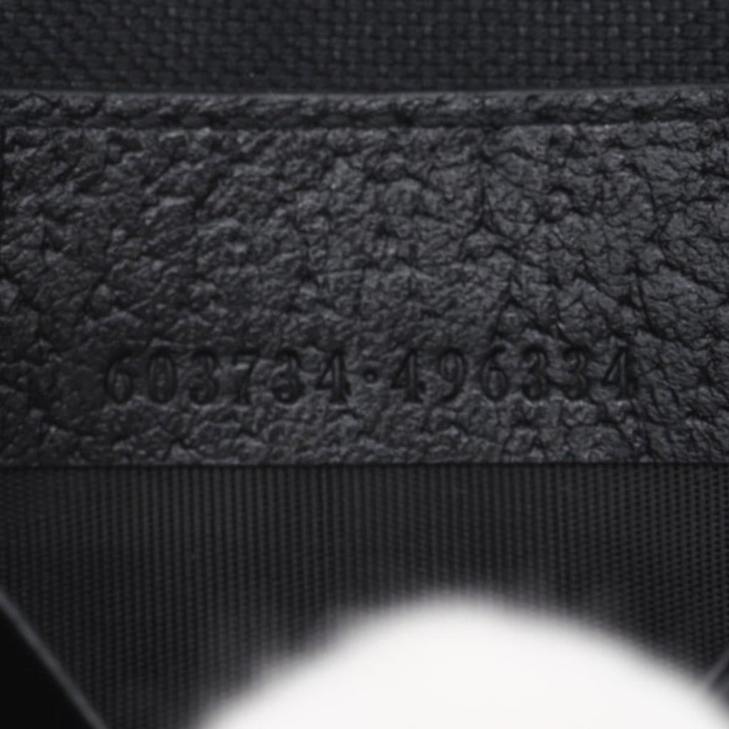 Gucci Black Coated Canvas Leather Clutch Bag Pouch (Pre-Owned)