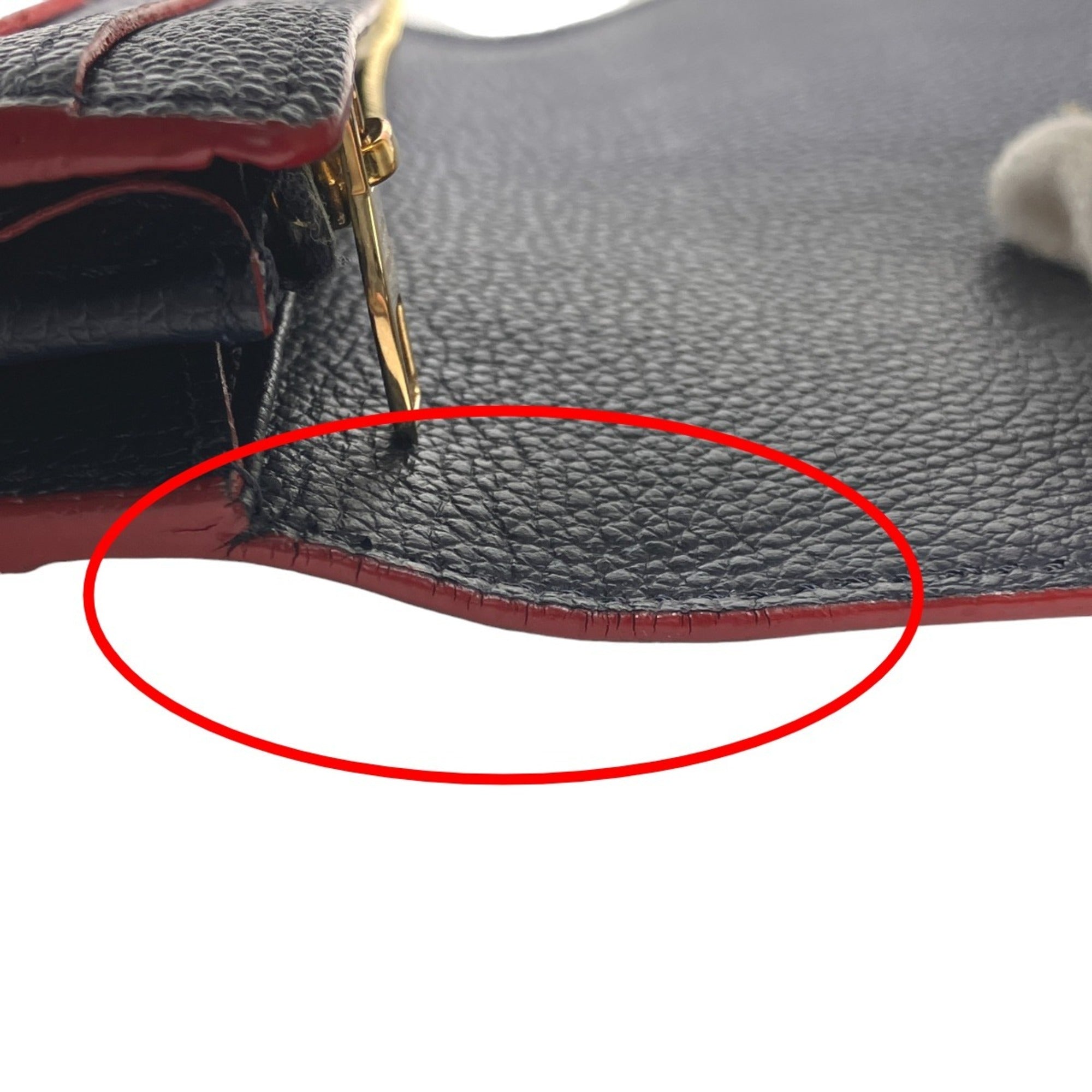 Louis Vuitton Marine Rouge Monogram Empreinte Long Wallet