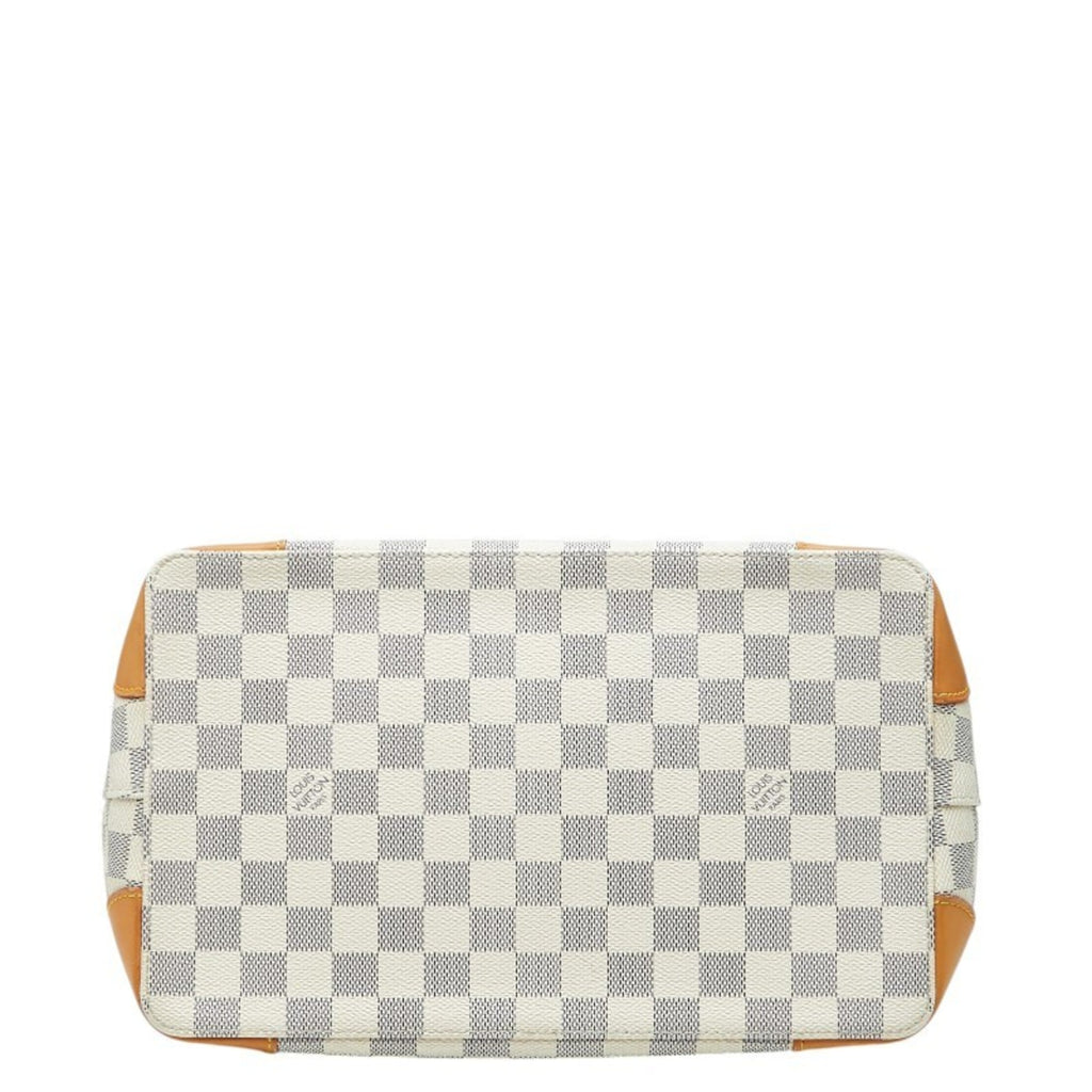 Louis Vuitton White Pvc Leather Handbag Tote Bag