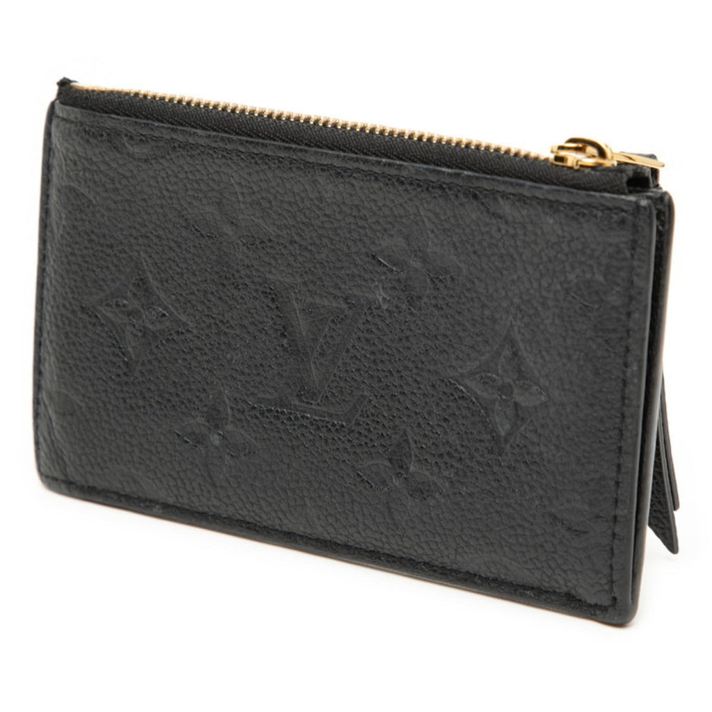Louis Vuitton Black Noir Leather Coin Purse/Coin Case