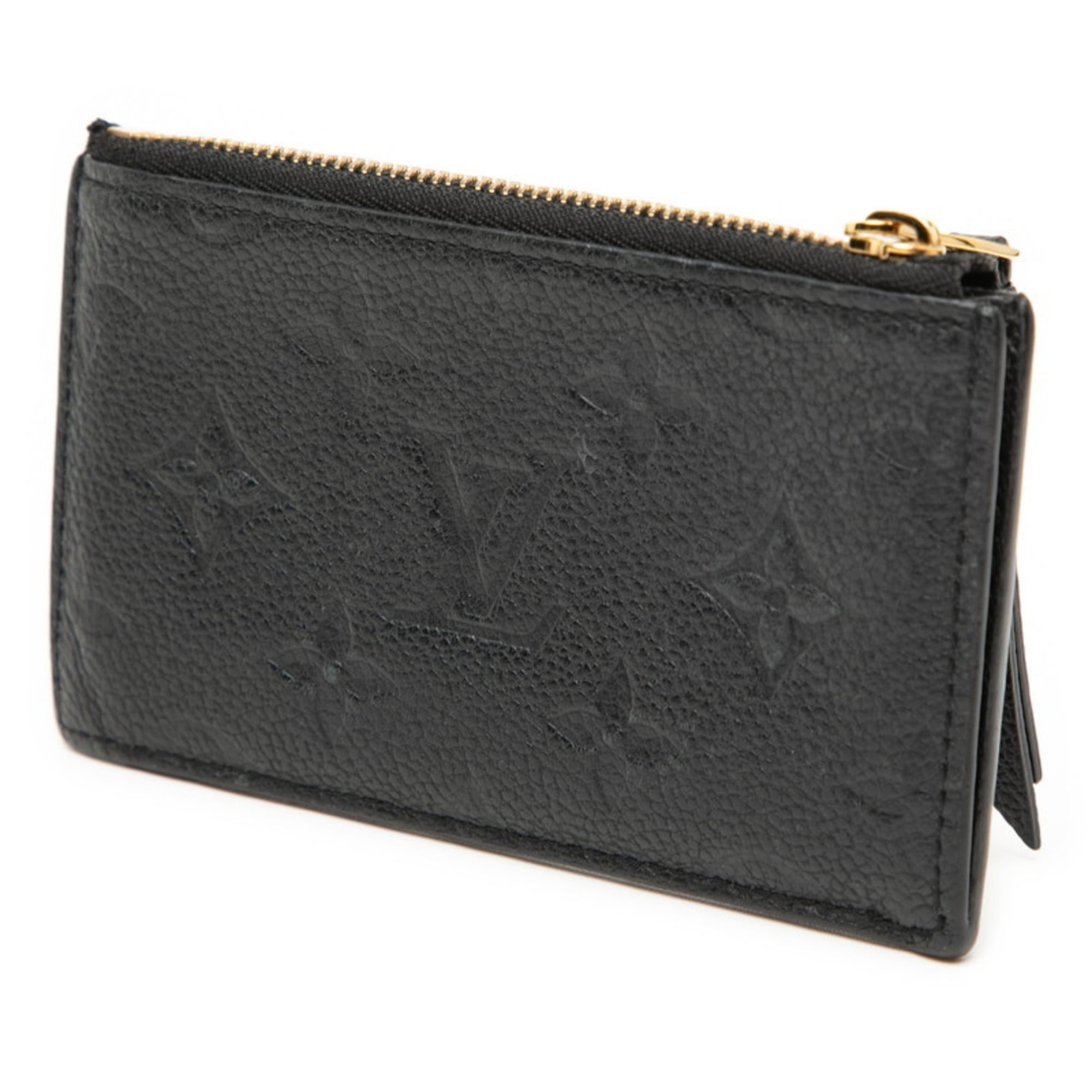 Louis Vuitton Black Noir Leather Coin Purse/Coin Case