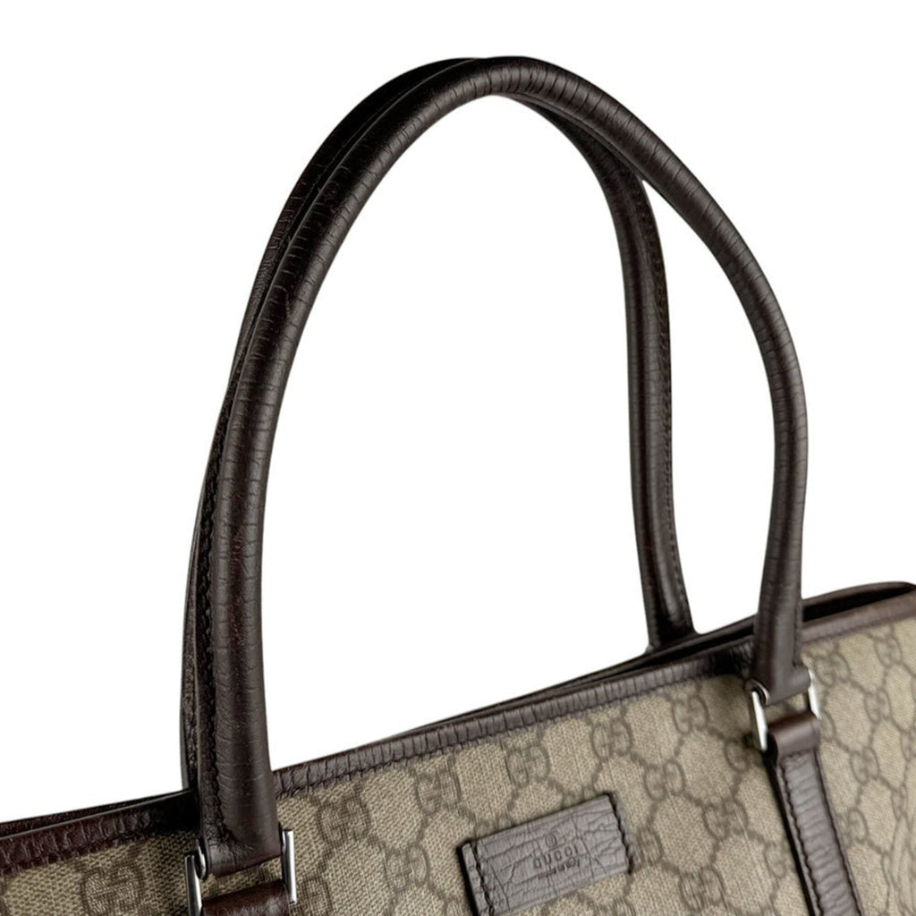 Gucci Brown Gg Supreme Shoulder Bag Tote Bag (Pre-Owned)