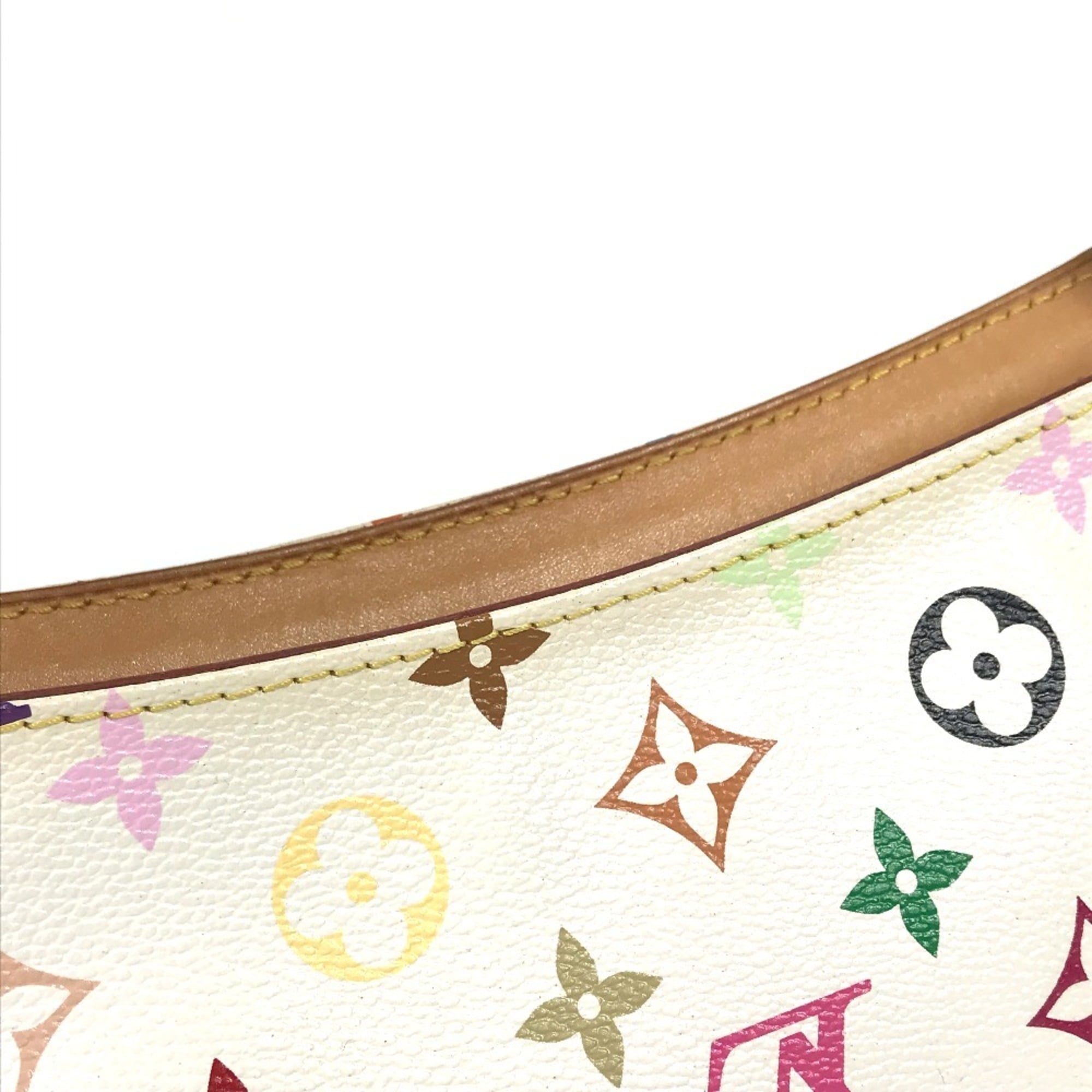Louis Vuitton Blanc Multi-Color White Yellow Monogram Multicolore Canvas Handbag Shoulder Bag