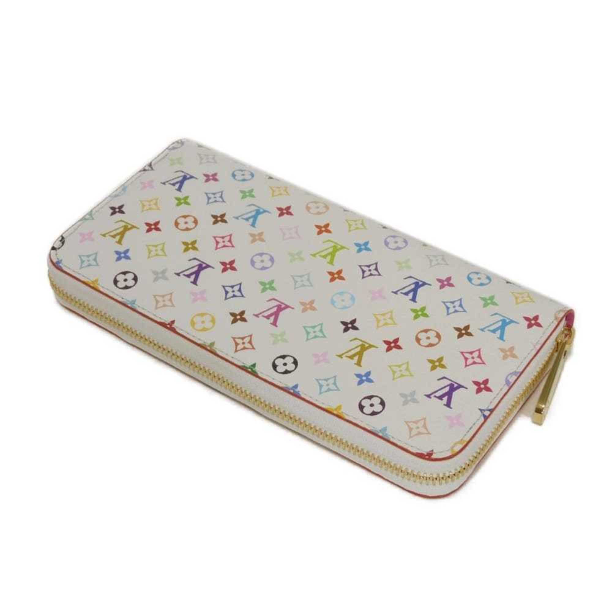 Louis Vuitton Monogram Multi-Color Pink White Monogram Multicolore Canvas Leather Long Wallet