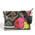 Fendi Brown Multi-Color Pvc Shoulder Bag