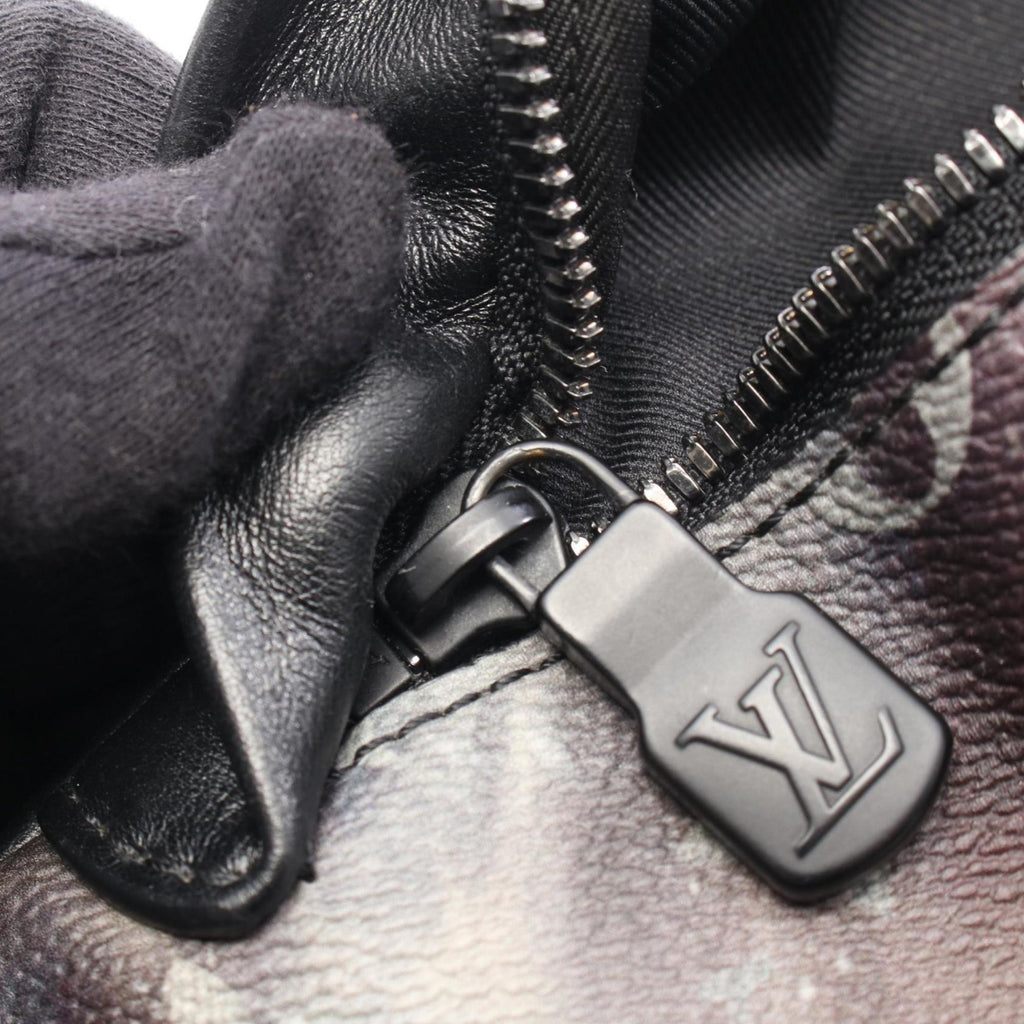 Louis Vuitton Black Multi-Color Coated Canvas Leather Fanny Pack Handbag