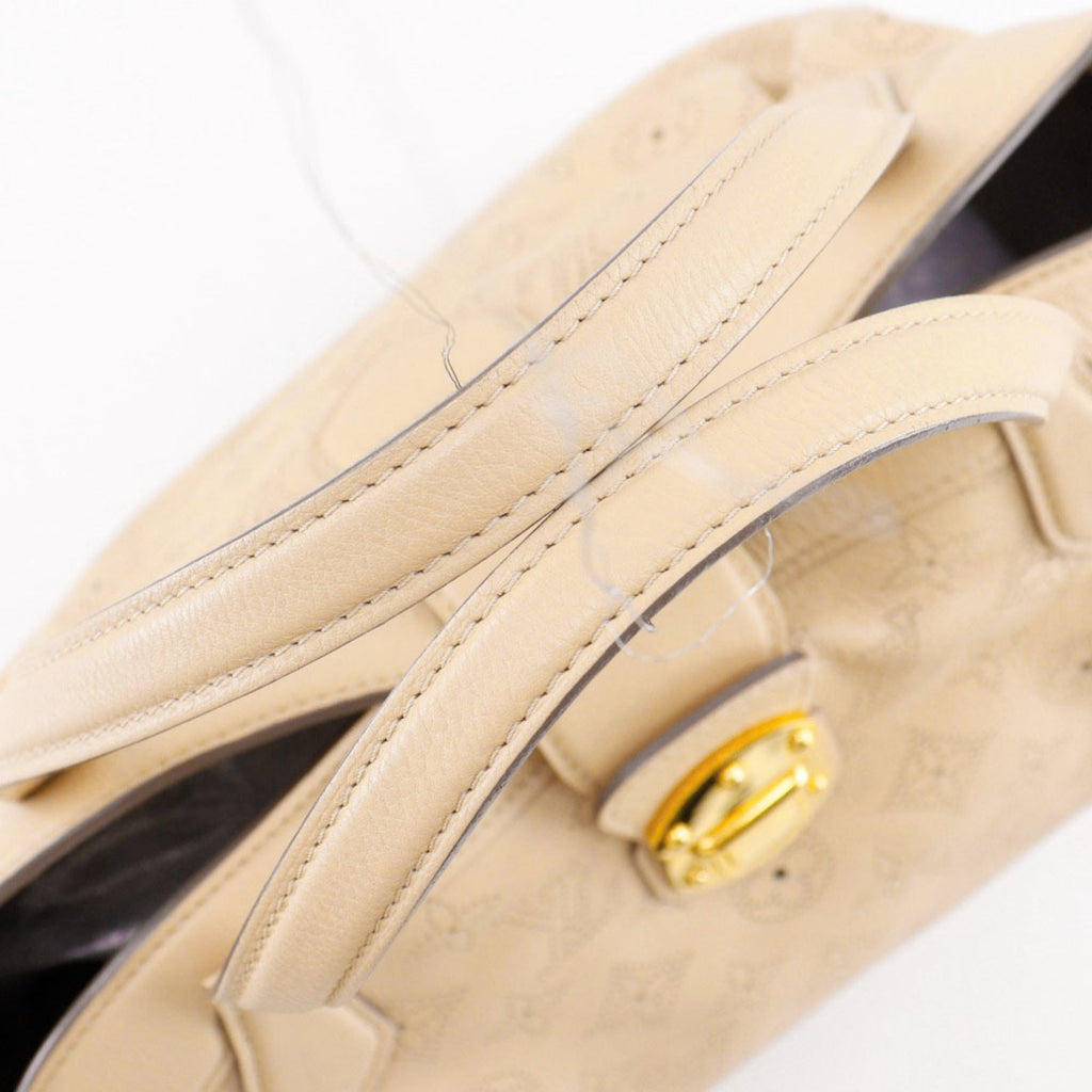 Louis Vuitton Mahina Beige Opal Mahina Leather Handbag