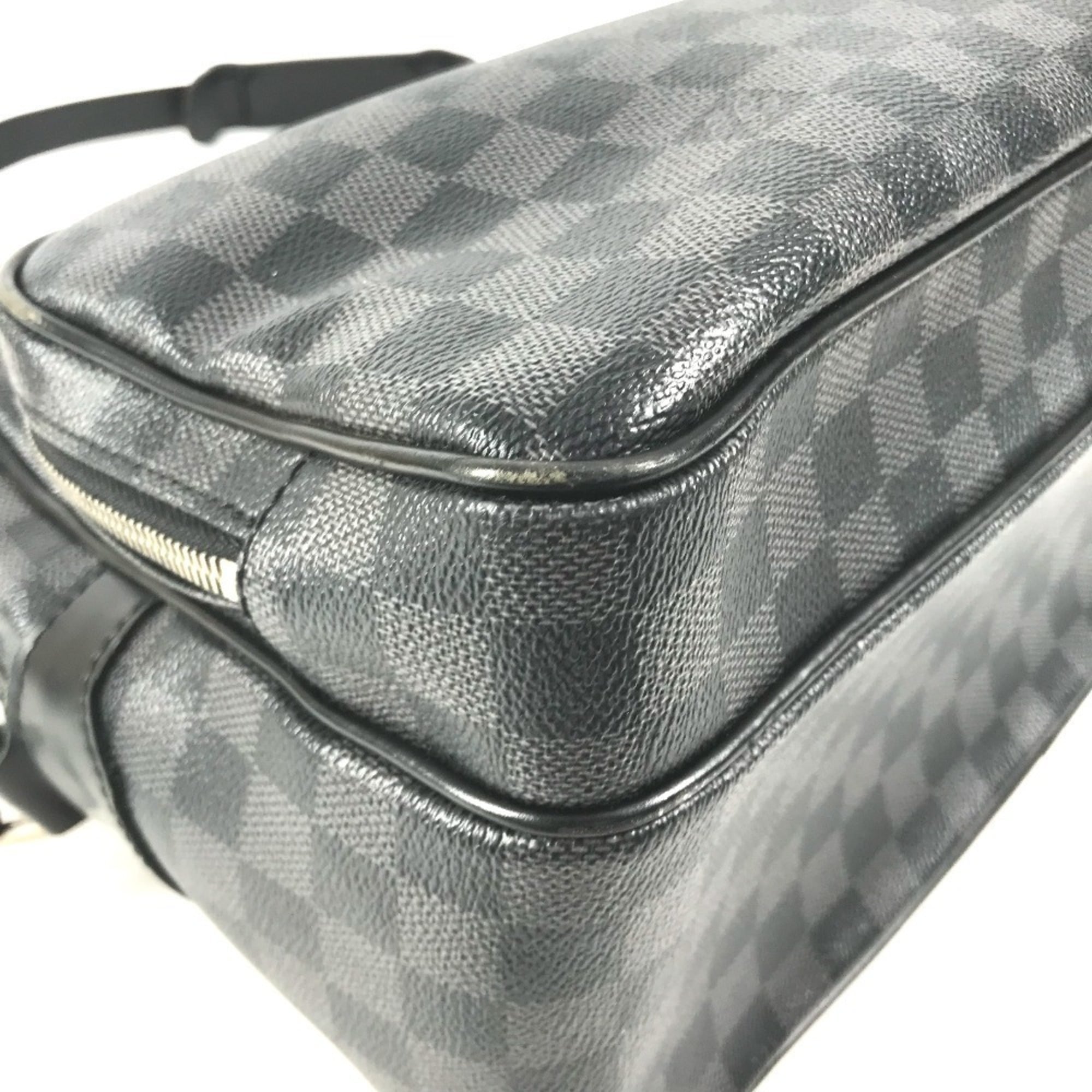 Louis Vuitton Black Damier Graphite Shoulder Bag