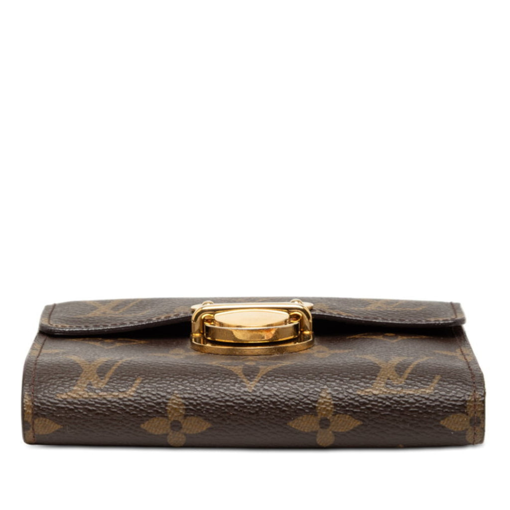 Louis Vuitton Brown Pvc Leather Wallet