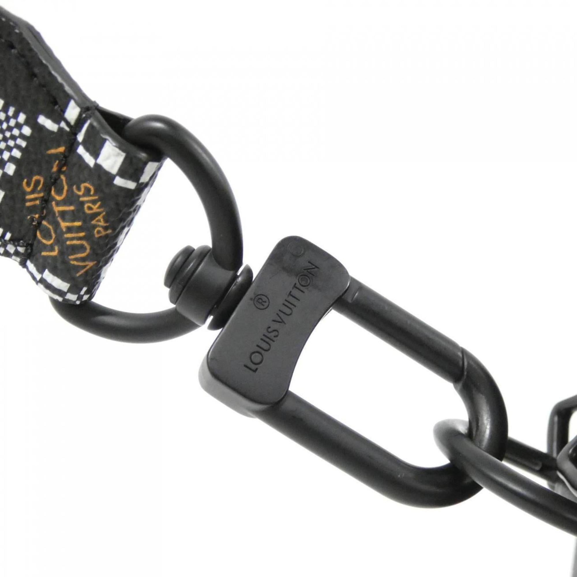 Louis Vuitton Black Leather Shoulder Bag