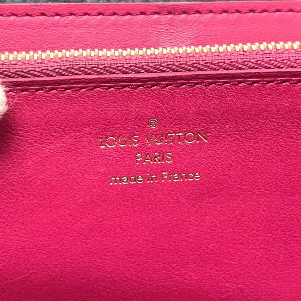 Louis Vuitton Black Noir Leather Long Wallet