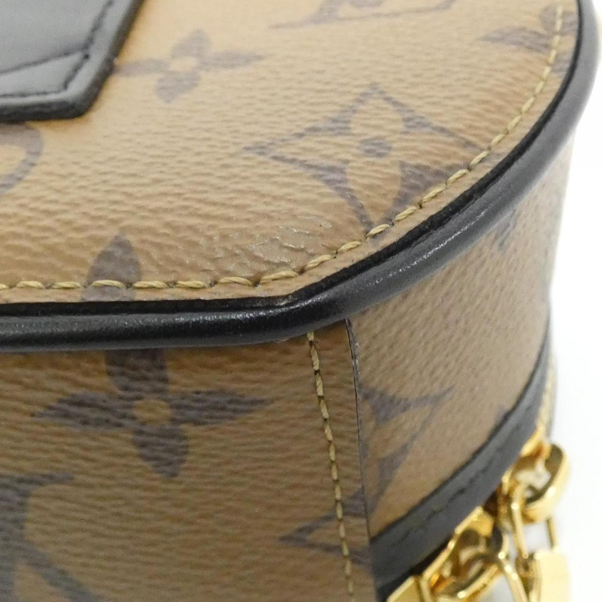 Louis Vuitton Monogram Reverse Marron Coated Canvas Shoulder Bag