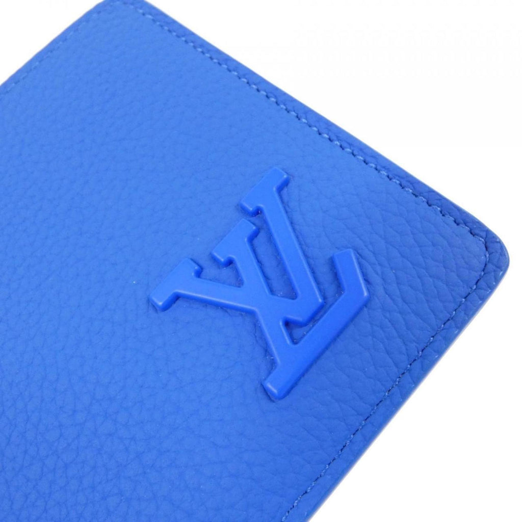 Louis Vuitton Blue Leather Bill Wallet