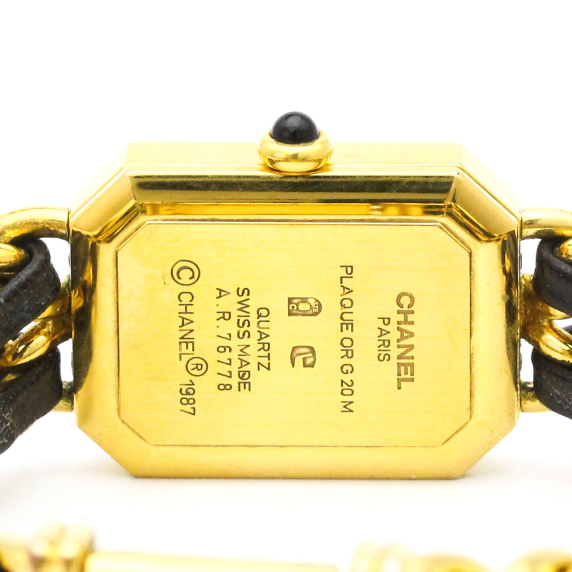 Chanel Premiere Rock Quartz Watch Plated Metal And Leather Watch