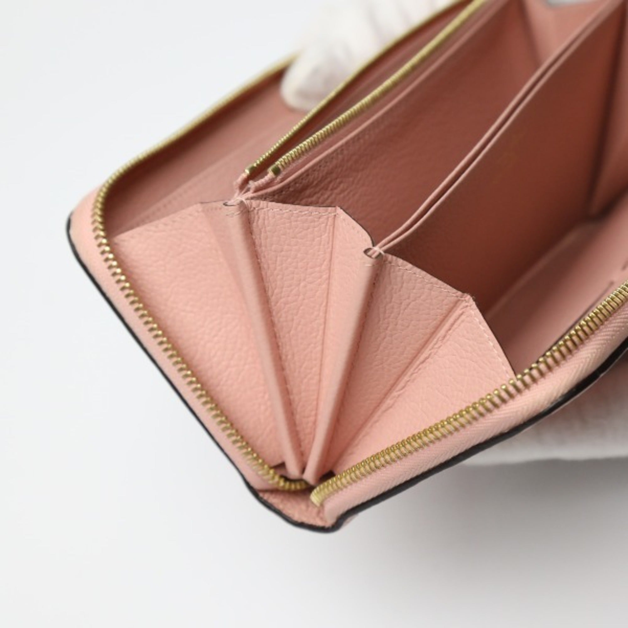 Louis Vuitton Monogram Empreinte Rose Poudre Monogram Empreinte Long Wallet