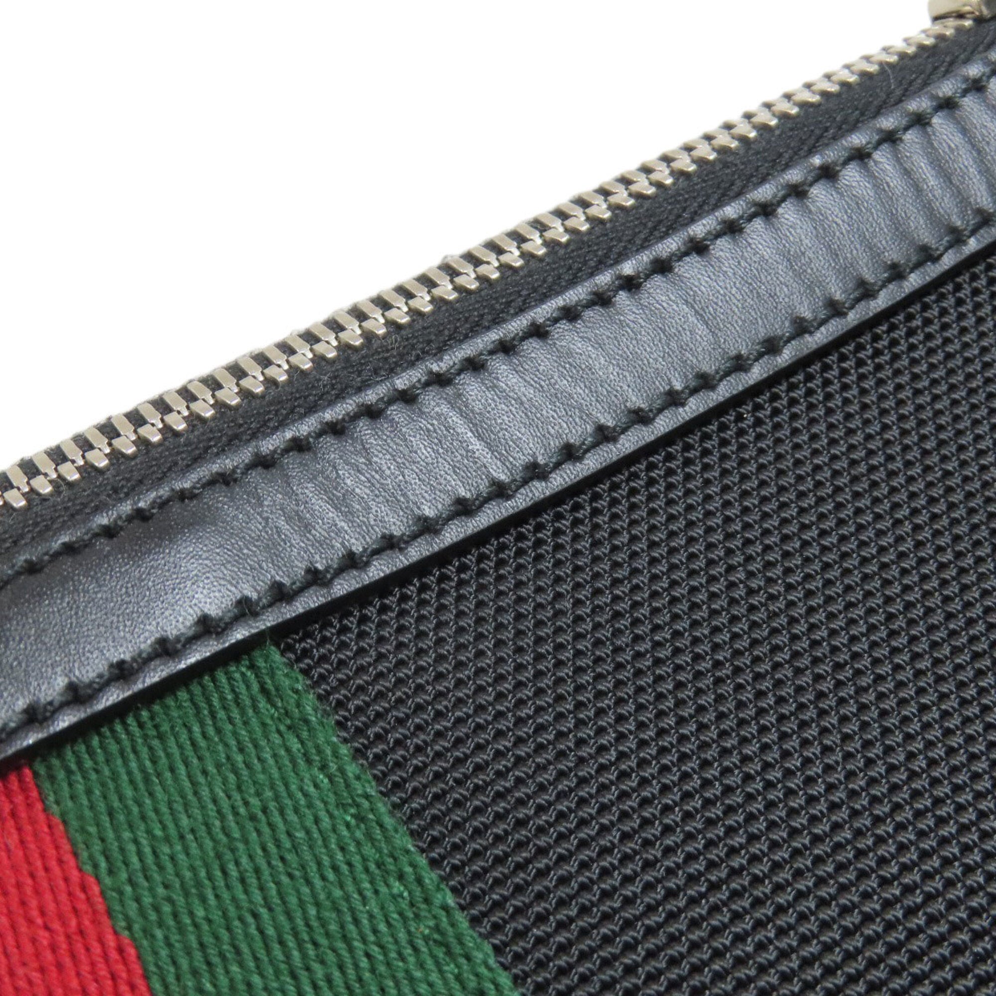 Gucci Black Nylon Canvas Shoulder Bag (Pre-Owned)