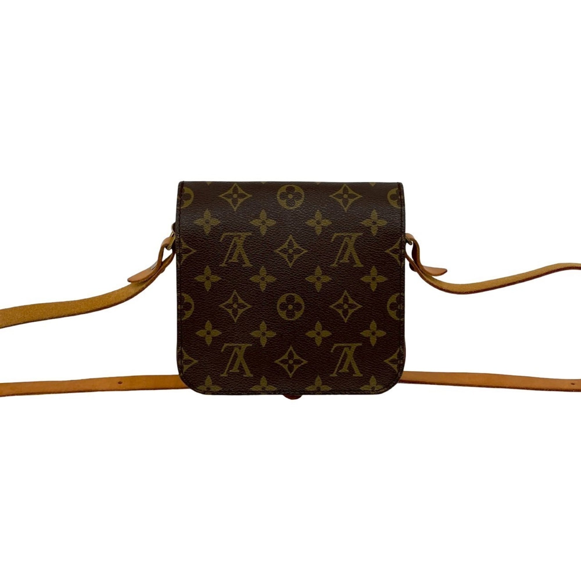 Louis Vuitton Brown Pvc Leather Pochette Shoulder Bag