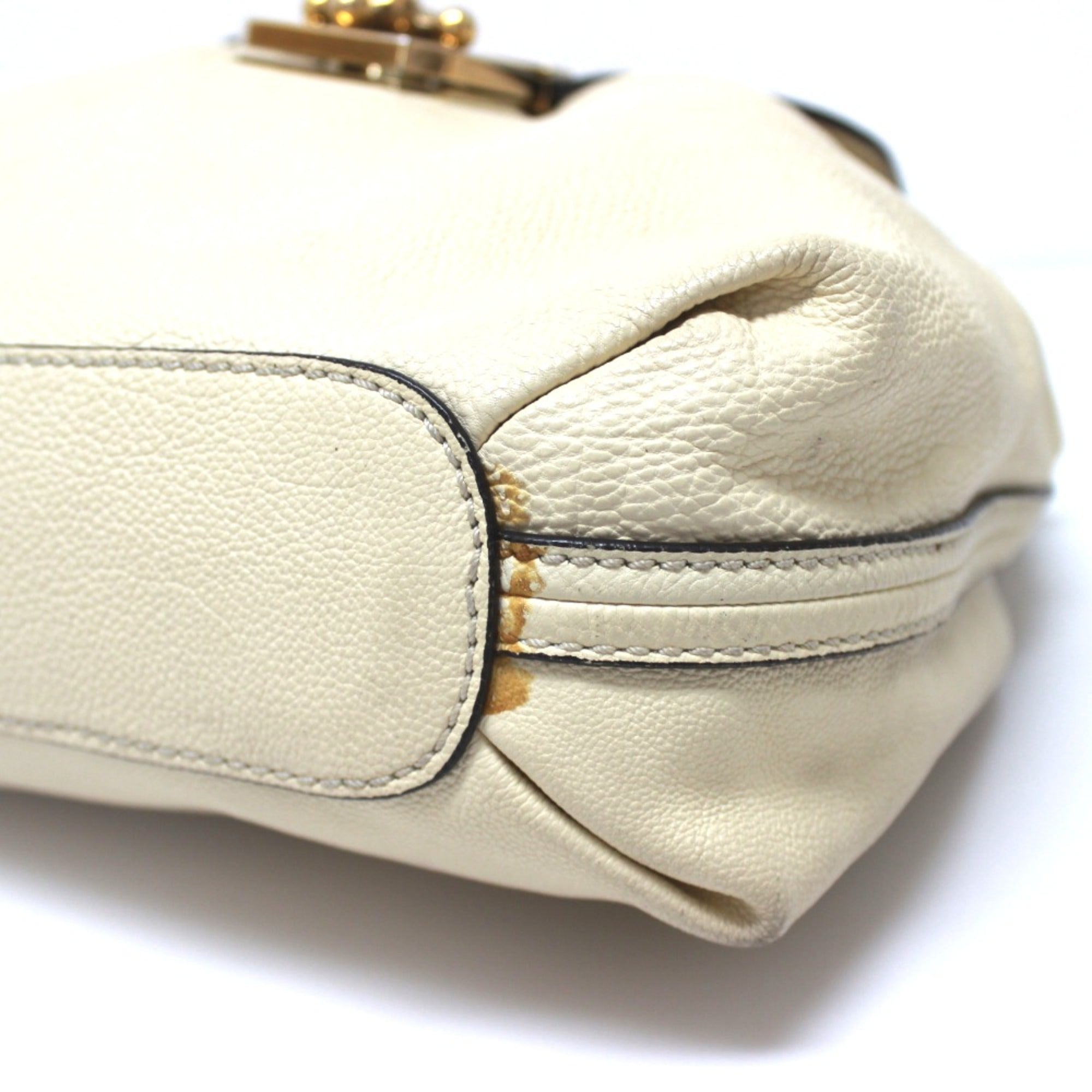 Chloé Beige Leather Shoulder Bag (Pre-Owned)