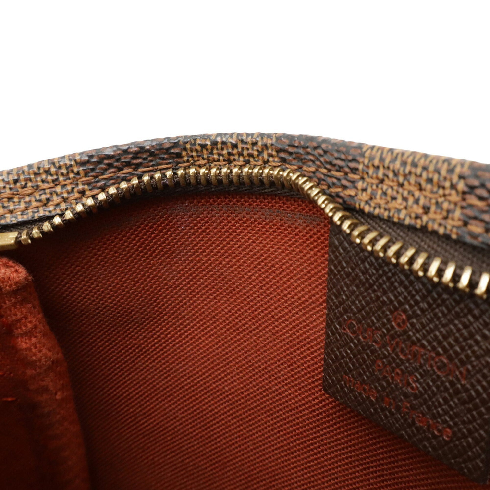 Louis Vuitton Brown Damier Canvas Pvc Handbag Pouch
