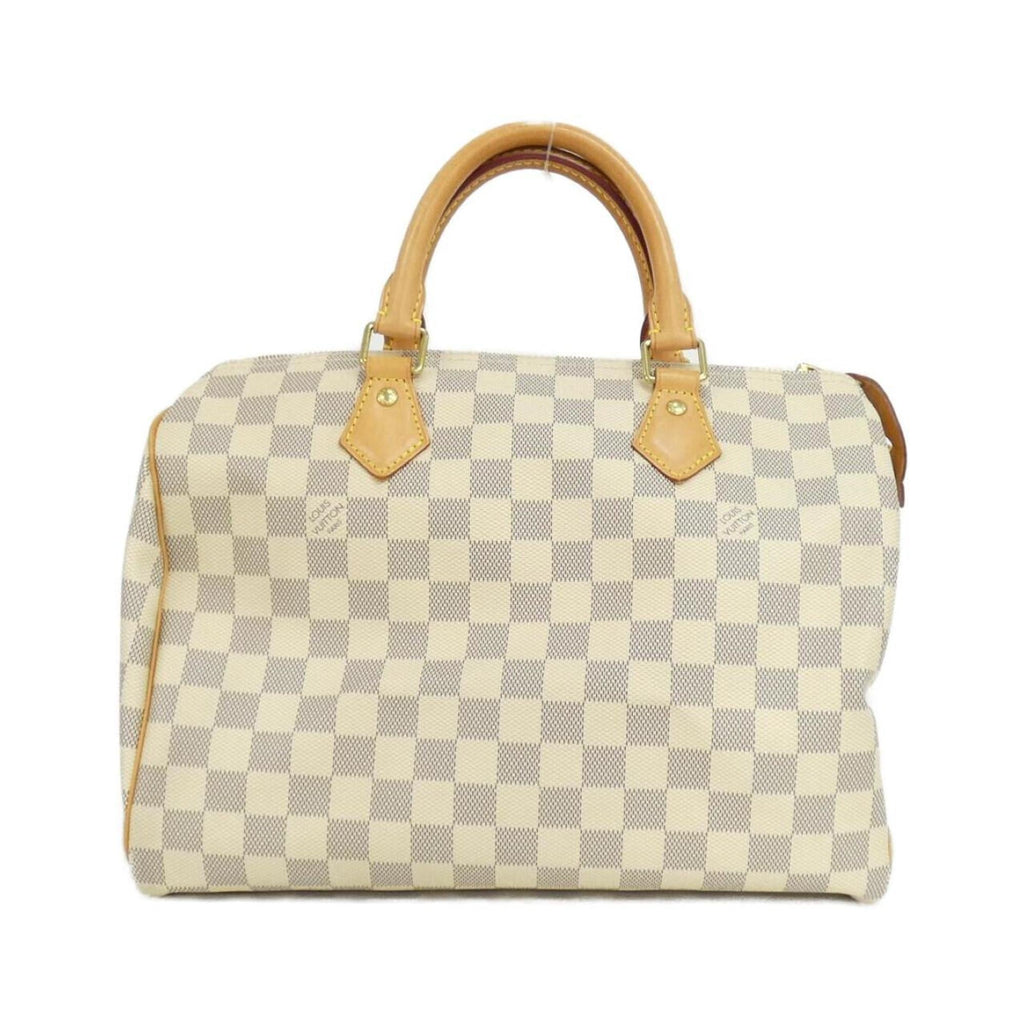 Louis Vuitton Azur White Coated Canvas Boston Bag