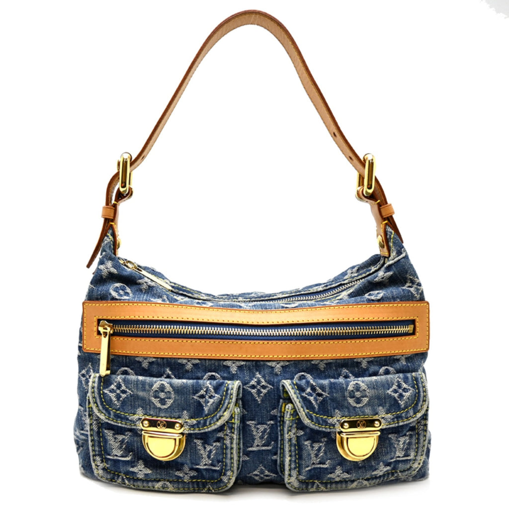 Louis Vuitton Blue Monogram Denim Shoulder Bag