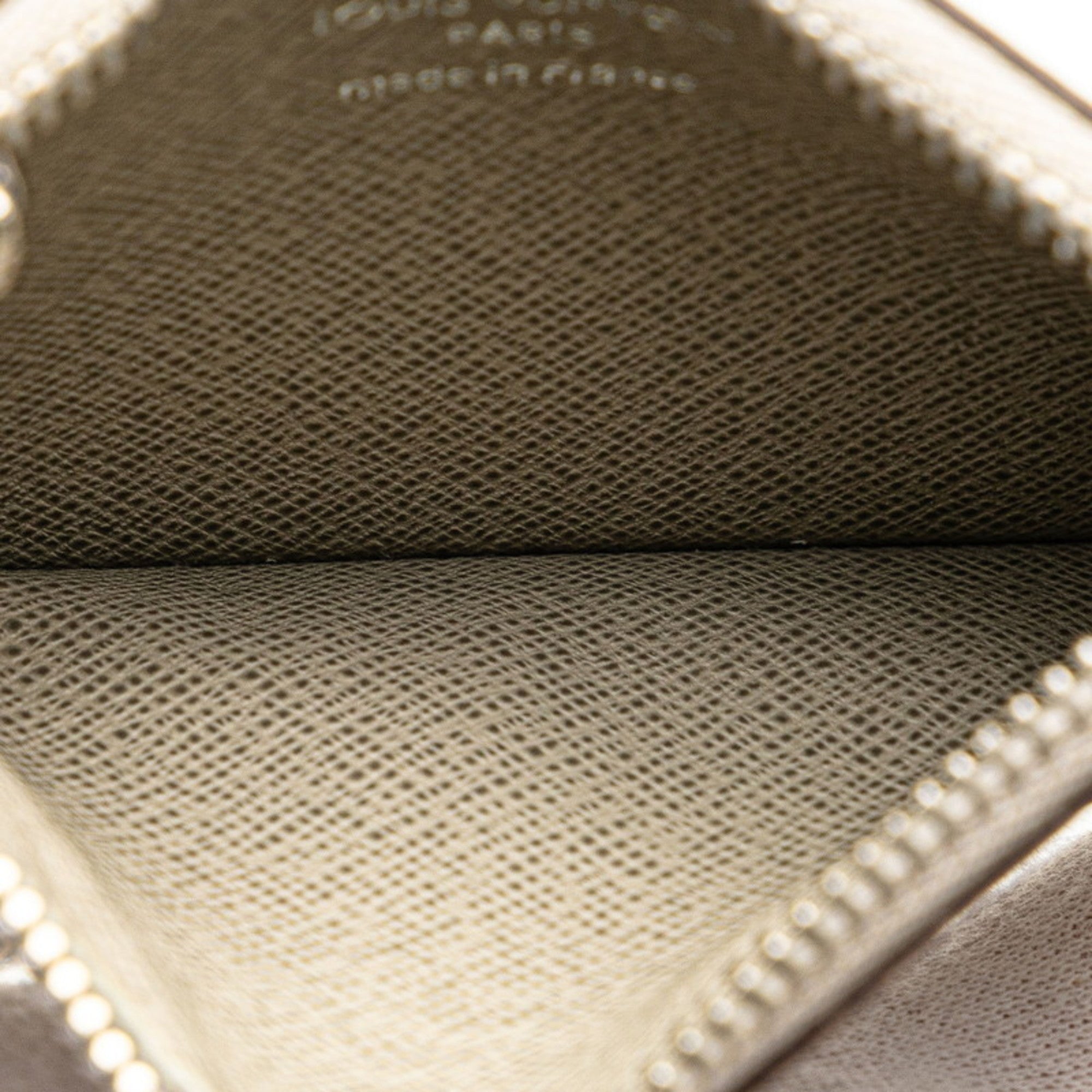 Louis Vuitton Beige Leather Coin Purse/Coin Case