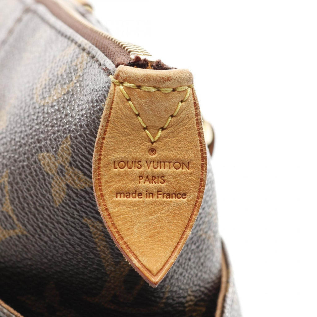 Louis Vuitton Brown Monogram Pvc Coated Canvas Leather Tote Bag