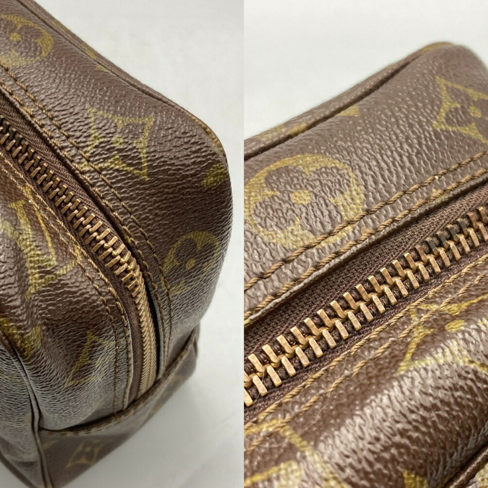 Louis Vuitton Brown Pvc Clutch Bag