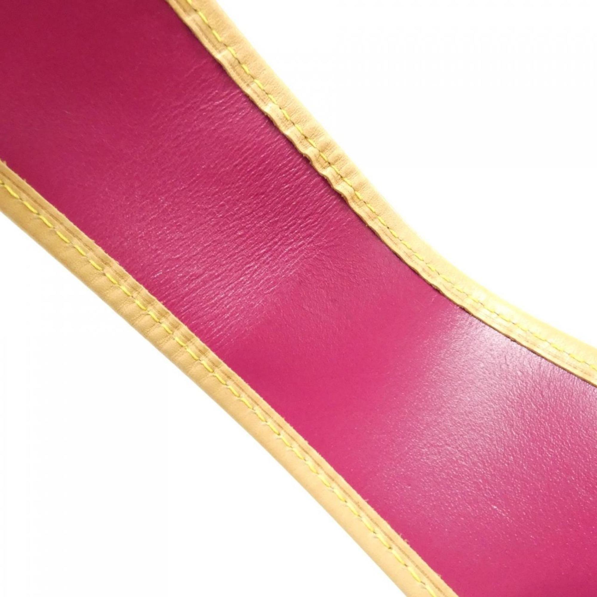 Louis Vuitton Fuchsia Marron Coated Canvas Shoulder Bag