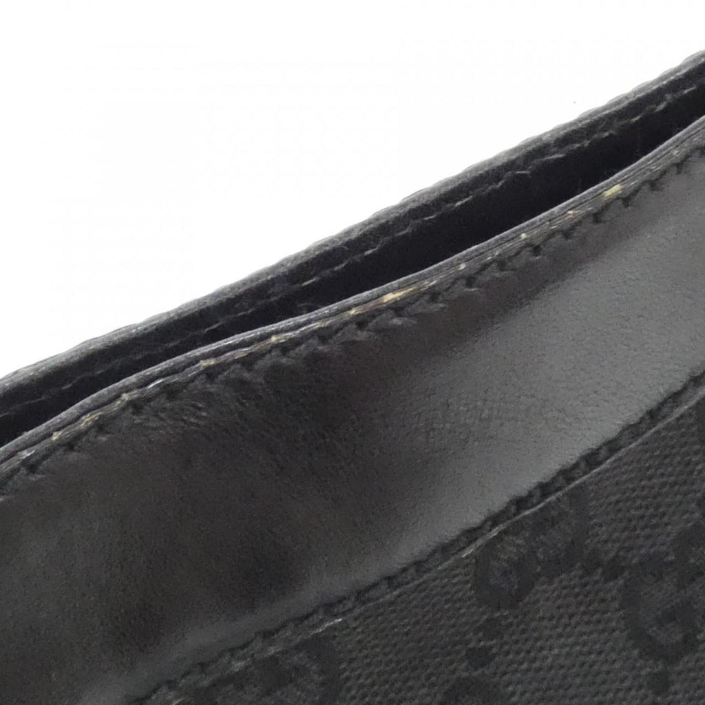 Gucci Gg Canvas Black Gg Canvas Shoulder Bag (Pre-Owned)