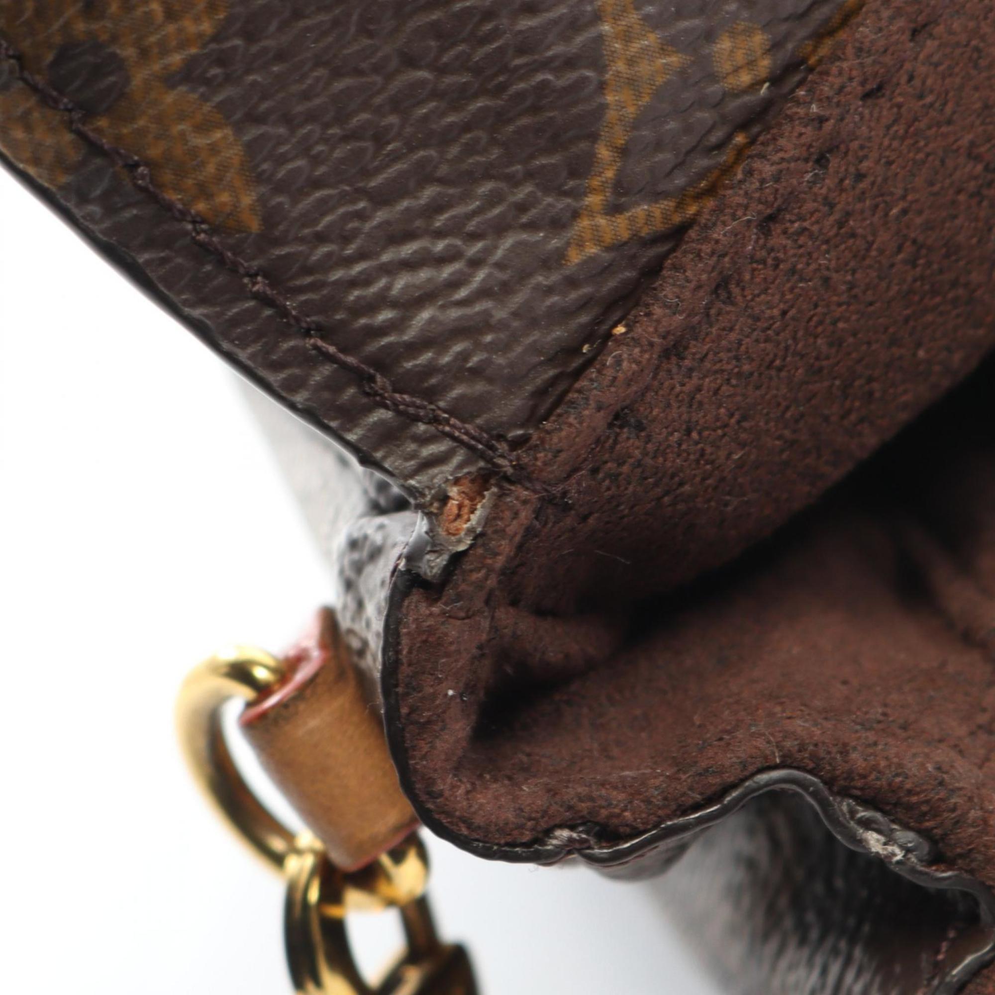 Louis Vuitton Brown Monogram Leather Handbag