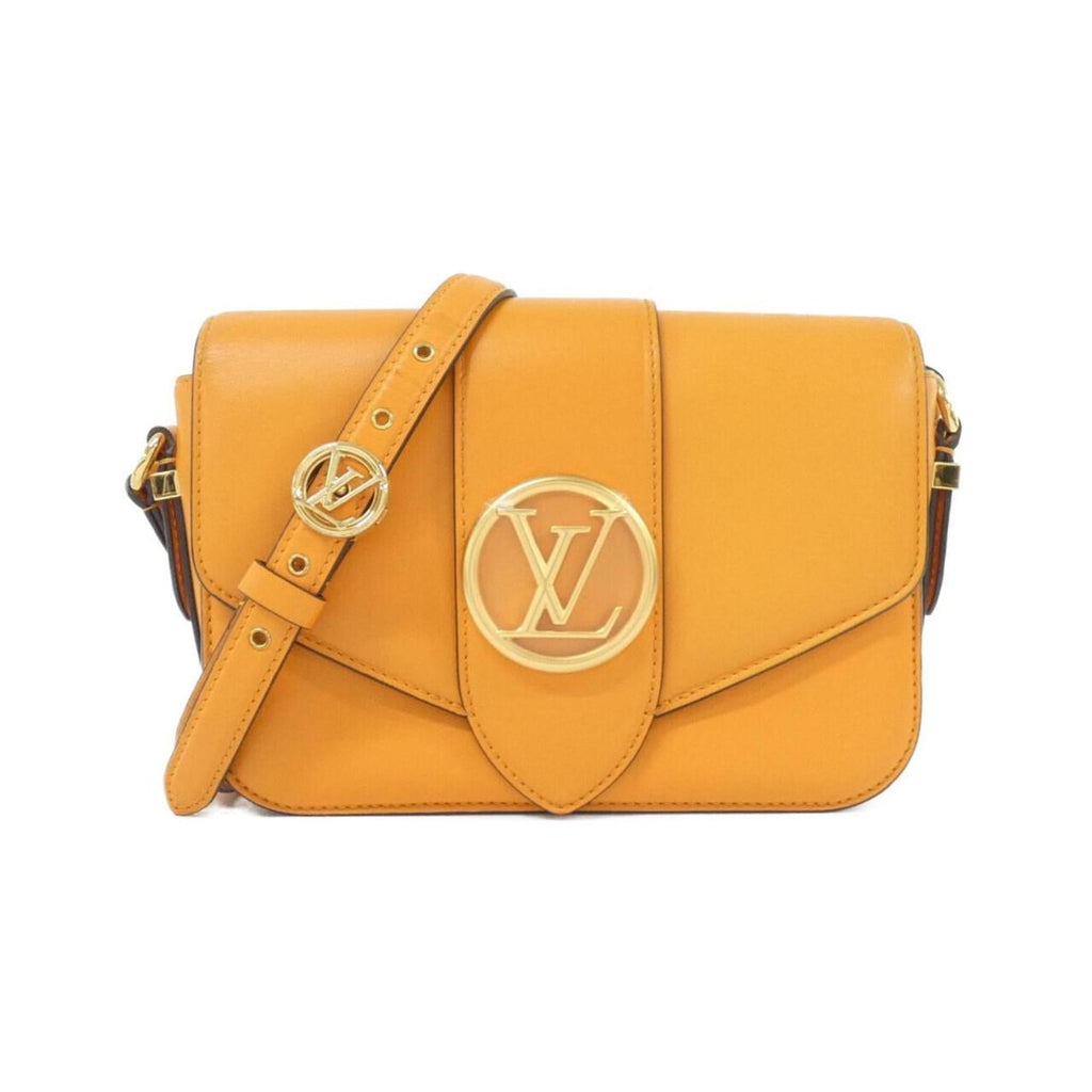 Louis Vuitton Orange Leather Shoulder Bag