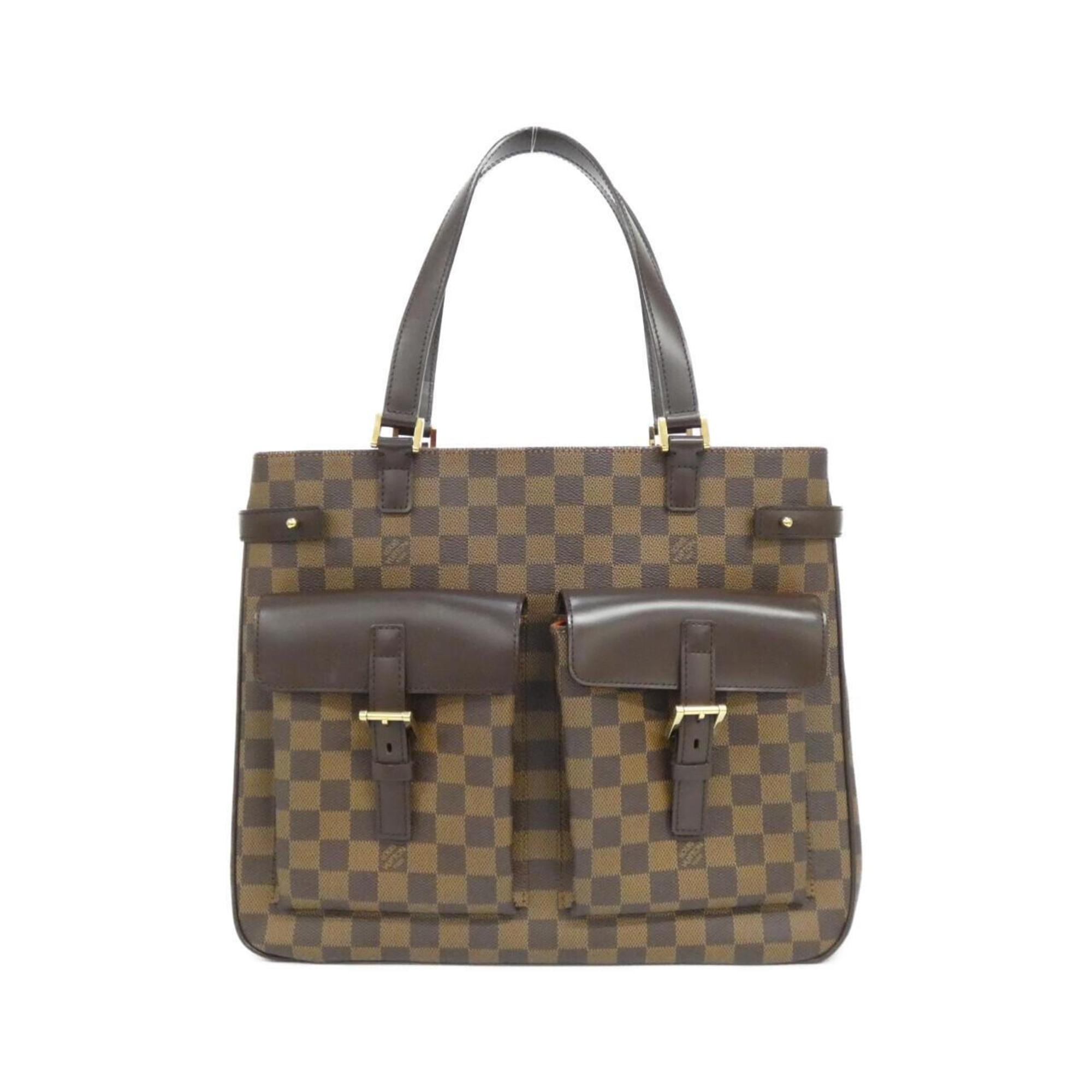 Louis Vuitton Brown Coated Canvas Handbag