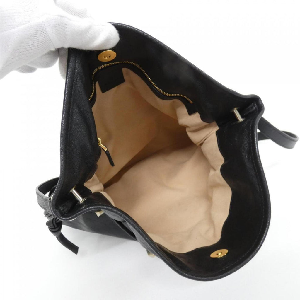 Gucci Black Leather Shoulder Bag (Pre-Owned)