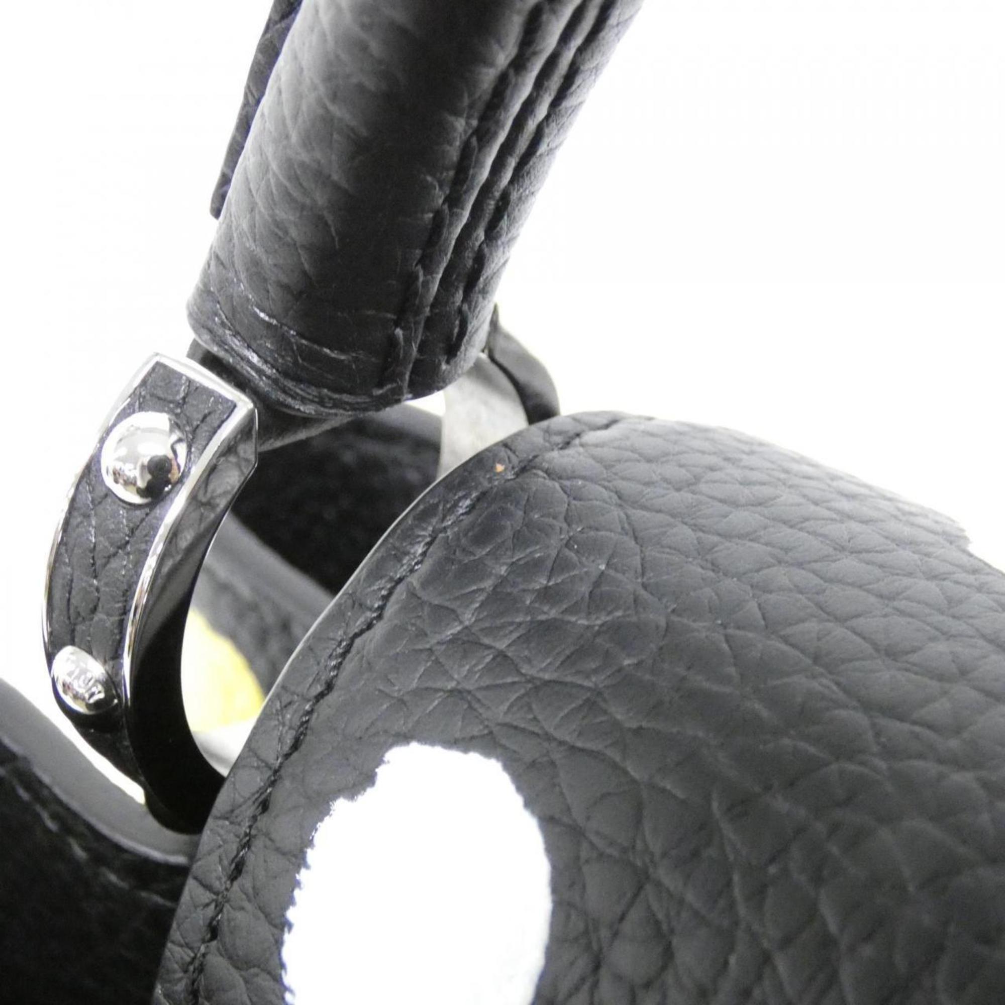 Louis Vuitton Black Multi-Color Leather Handbag