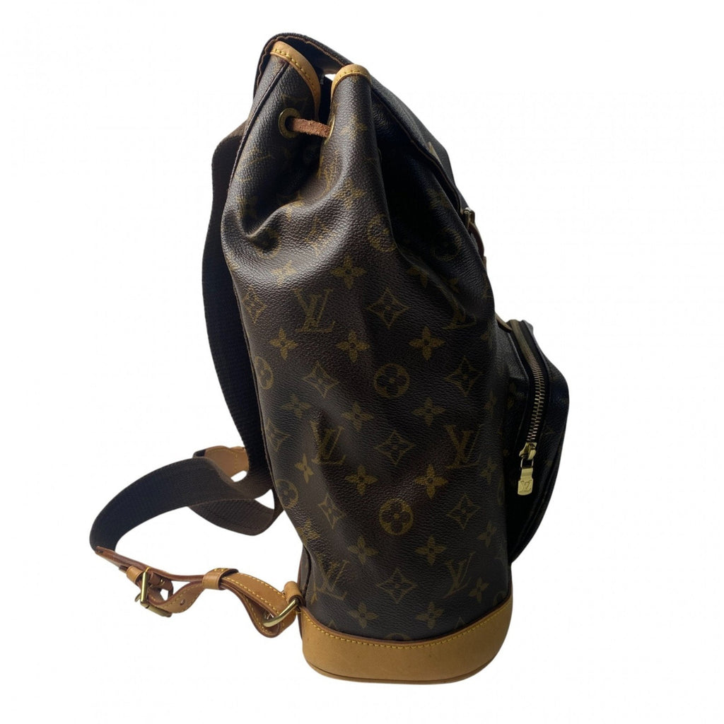 Louis Vuitton Brown Pvc Leather Backpack