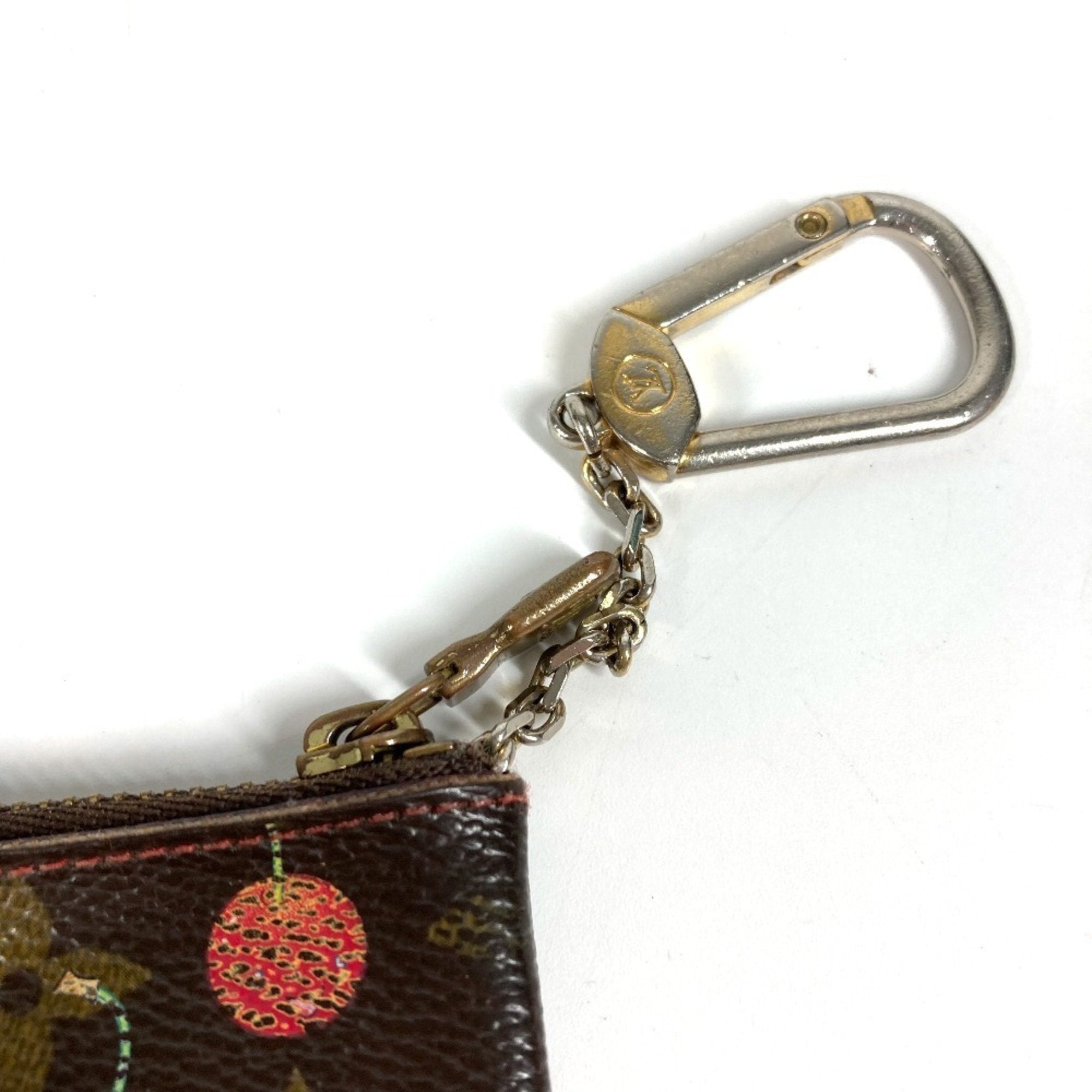 Louis Vuitton Brown Monogram Cherry Red Color Monogram Coin Purse/Coin Case