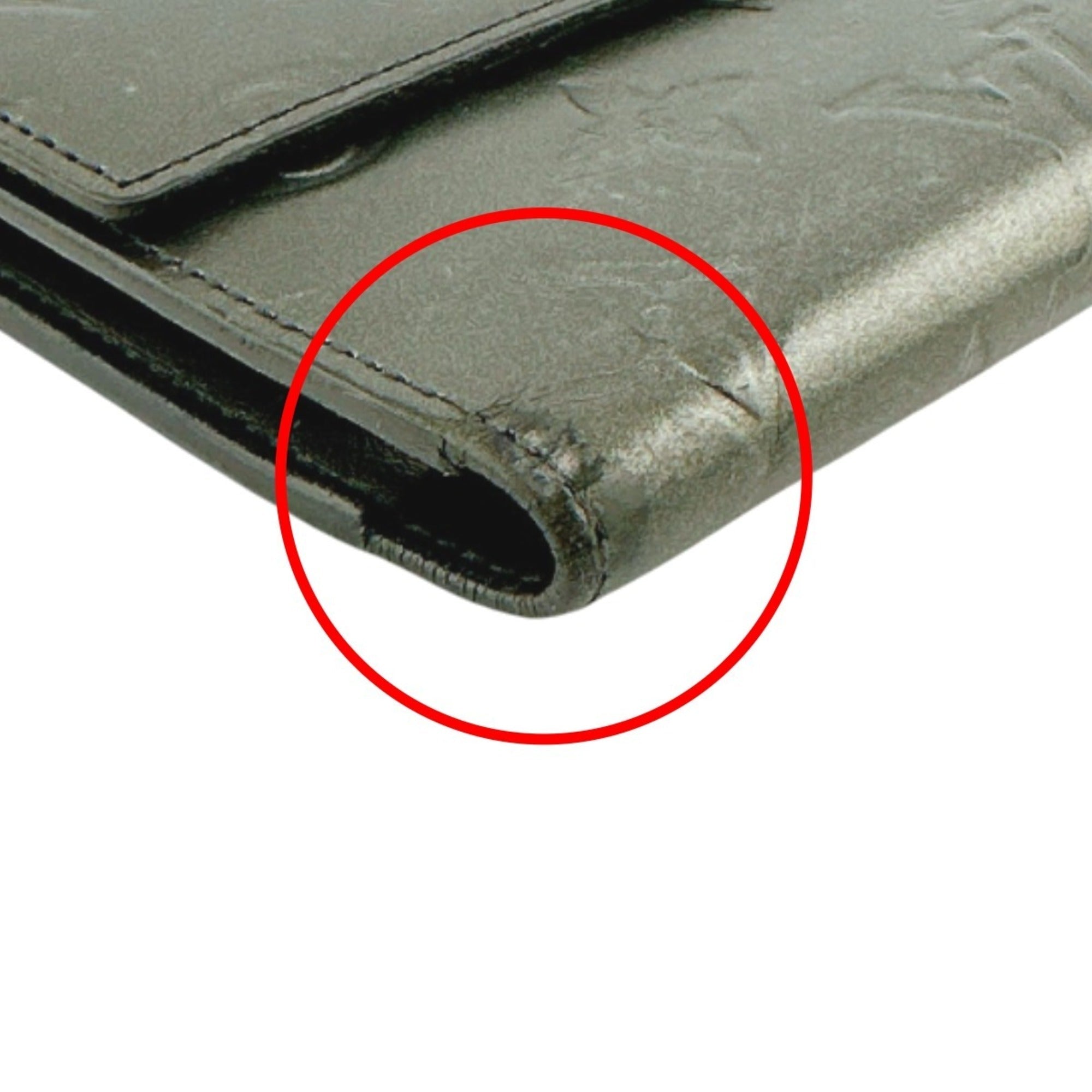 Louis Vuitton Monogram Mat Black Noir Monogram Mat Wallet (Tri-Fold)