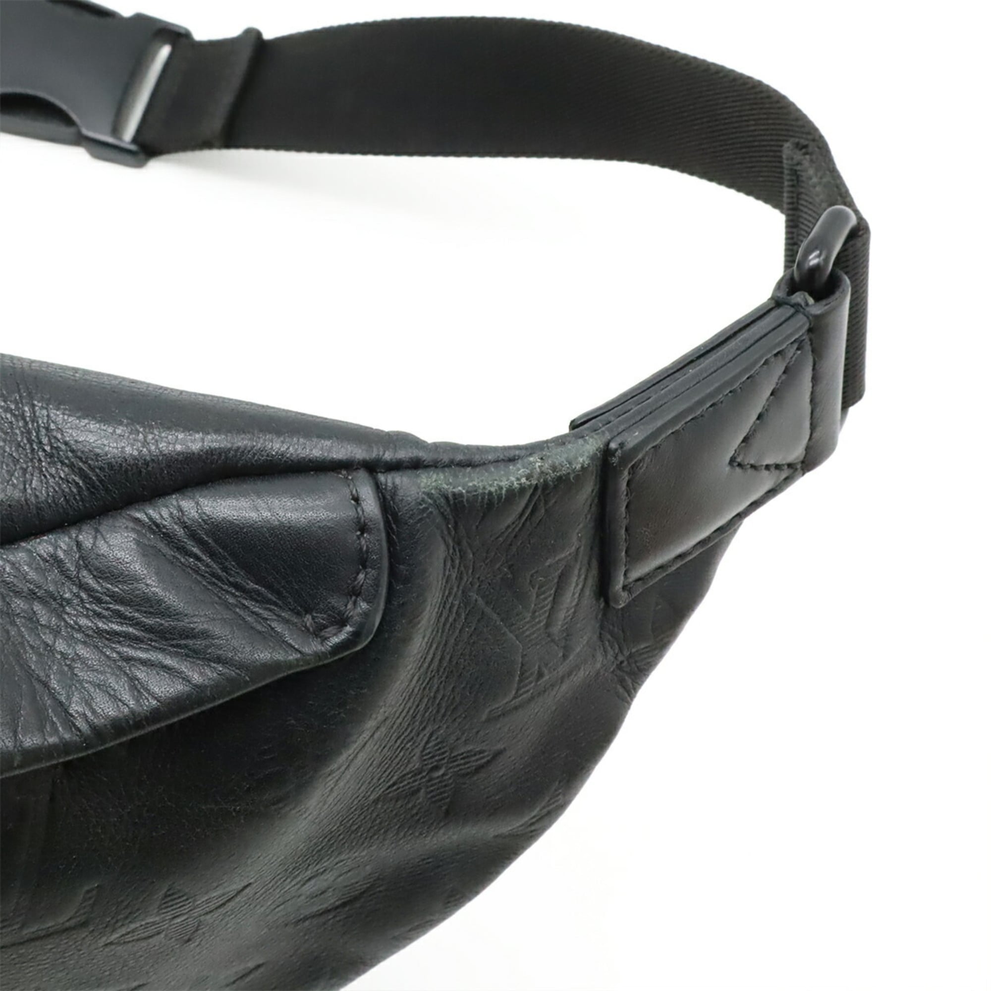 Louis Vuitton Black Noir Monogram Shadow Fanny Pack