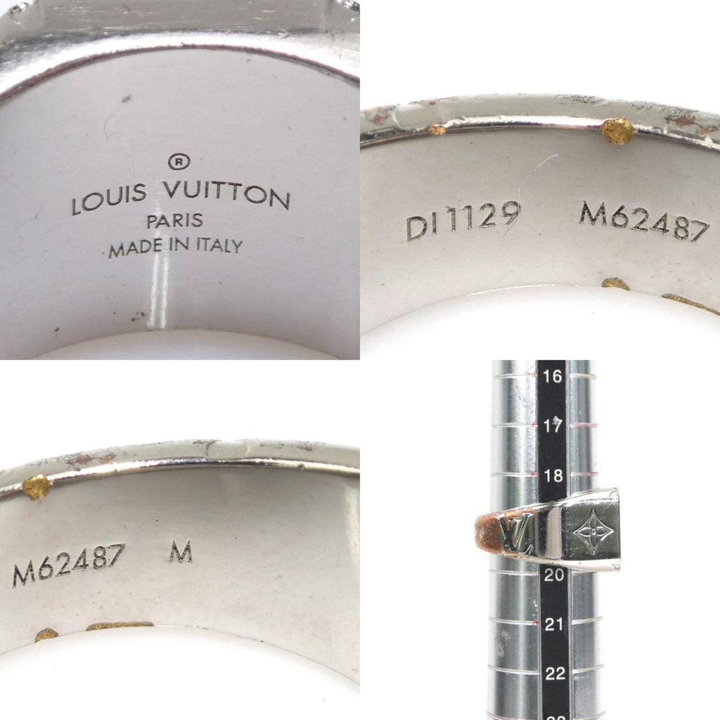 Louis Vuitton Silver Metal Band Ring