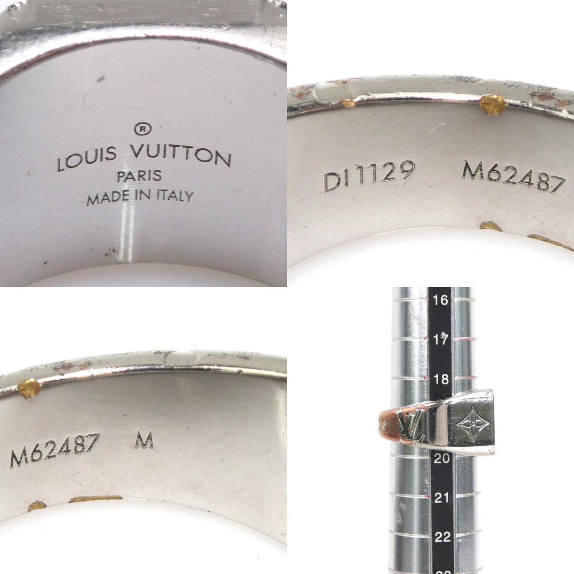 Louis Vuitton Silver Metal Band Ring
