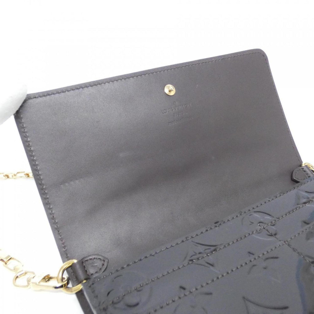 Louis Vuitton Vernis Amarante Leather Chain/Shoulder Wallet