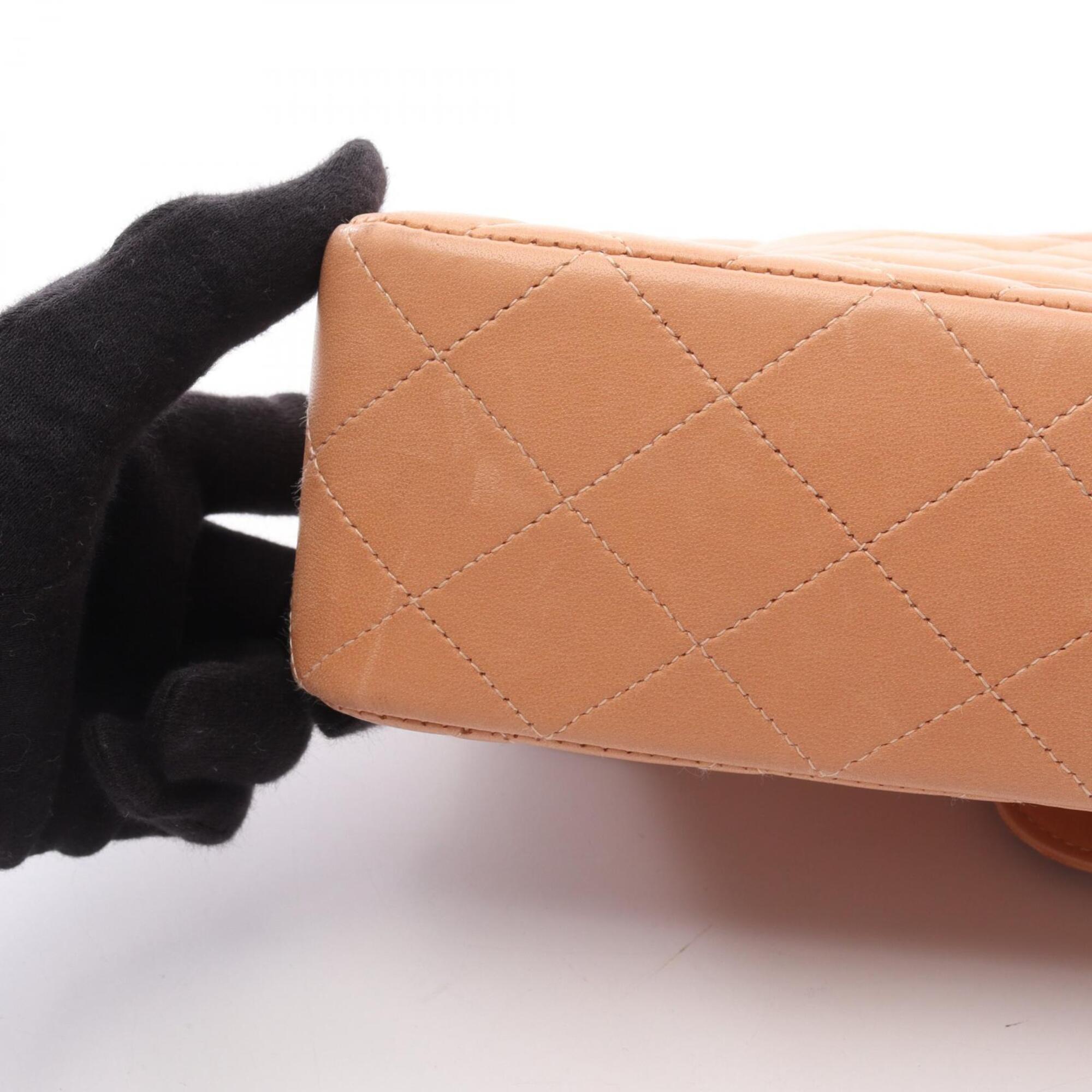 Chanel Orange Leather Handbag